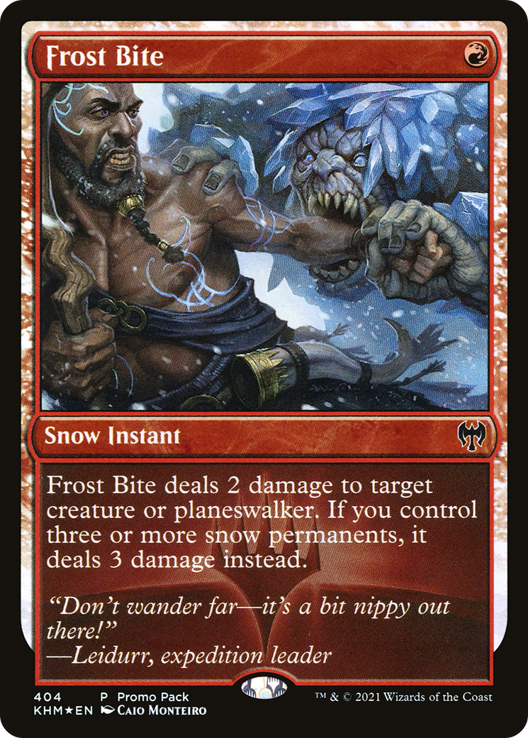 Image of Frost Bite (PPKHM-404) - Kaldheim: (snow) Foil
