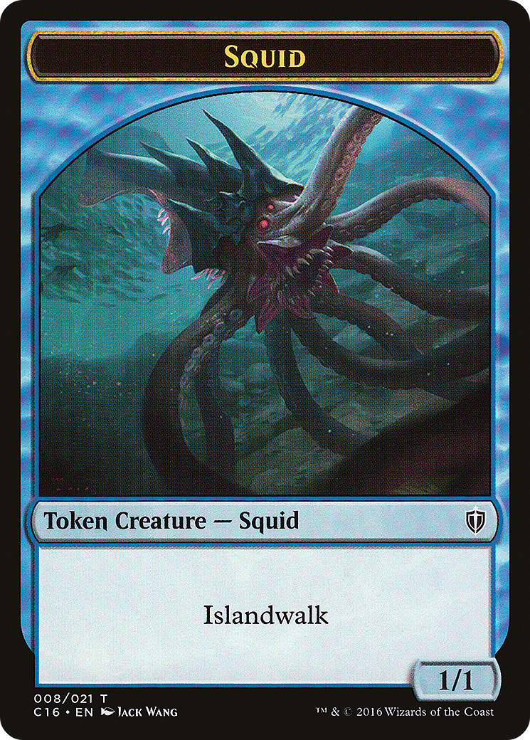 Image of Squid (TC16-008) - Commander 2016 Tokens