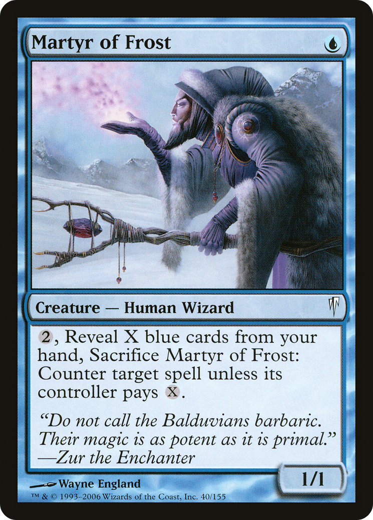 Image of Martyr of Frost (CSP-040) - Coldsnap