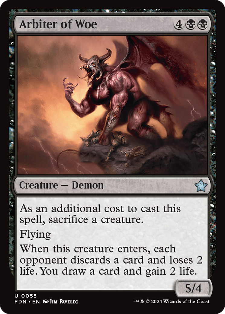 Image of Arbiter of Woe (FDN-055) - Foundations Foil