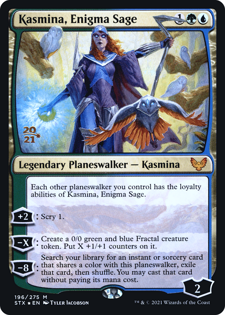 Image of Kasmina, Enigma Sage (PRE-196) - Strixhaven: School of Mages Promos Foil