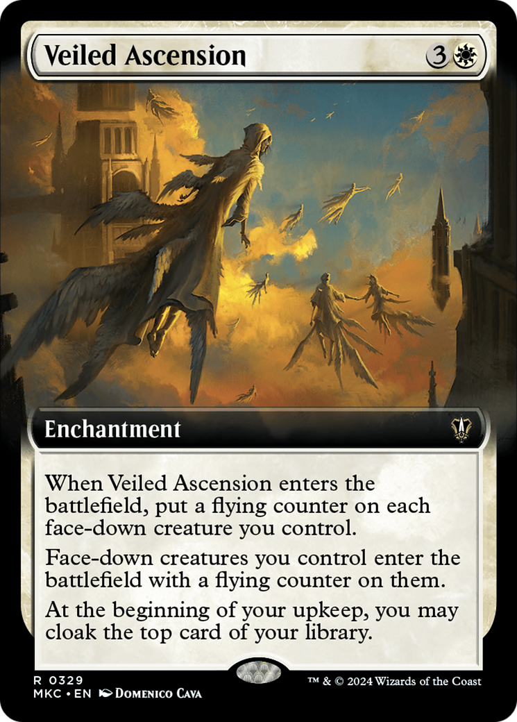 Image of Veiled Ascension (Extended Art) (MKC-329) - Murders at Karlov Manor Commander: (Extended Art)