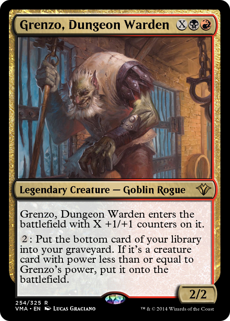 Image of Grenzo, Dungeon Warden (VMA-254) - Vintage Masters