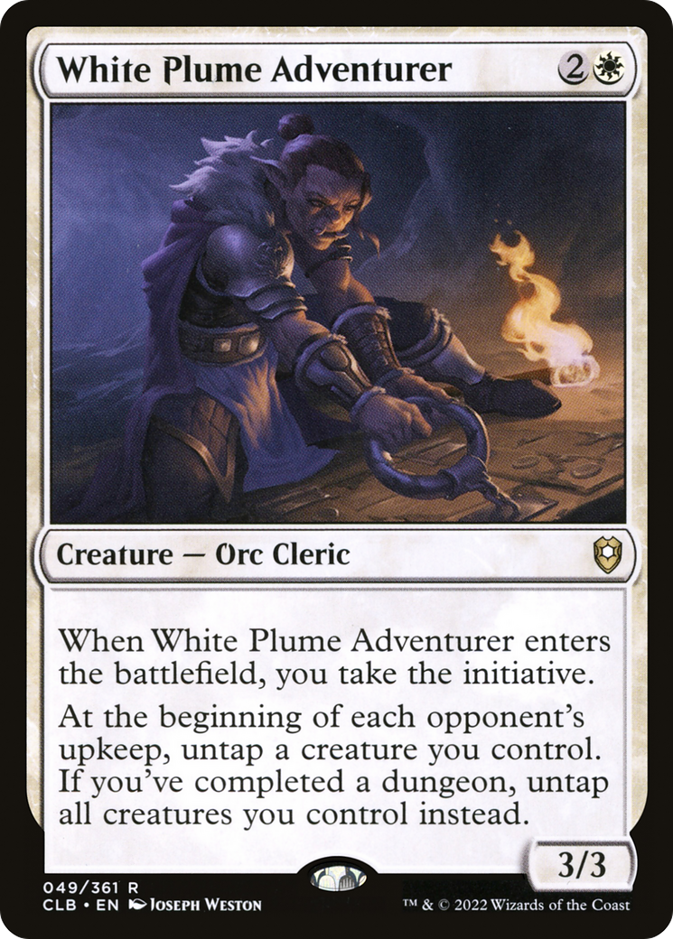 Image of White Plume Adventurer (CLB-049) - Commander Legends: Battle for Baldur's Gate