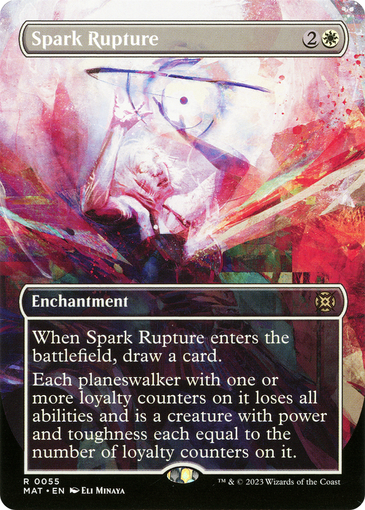 Image of Spark Rupture (Borderless) (MAT-055) - March of the Machine: The Aftermath: (Showcase) (Borderless) Foil