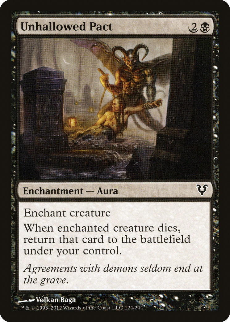 Image of Unhallowed Pact (AVR-124) - Avacyn Restored Foil