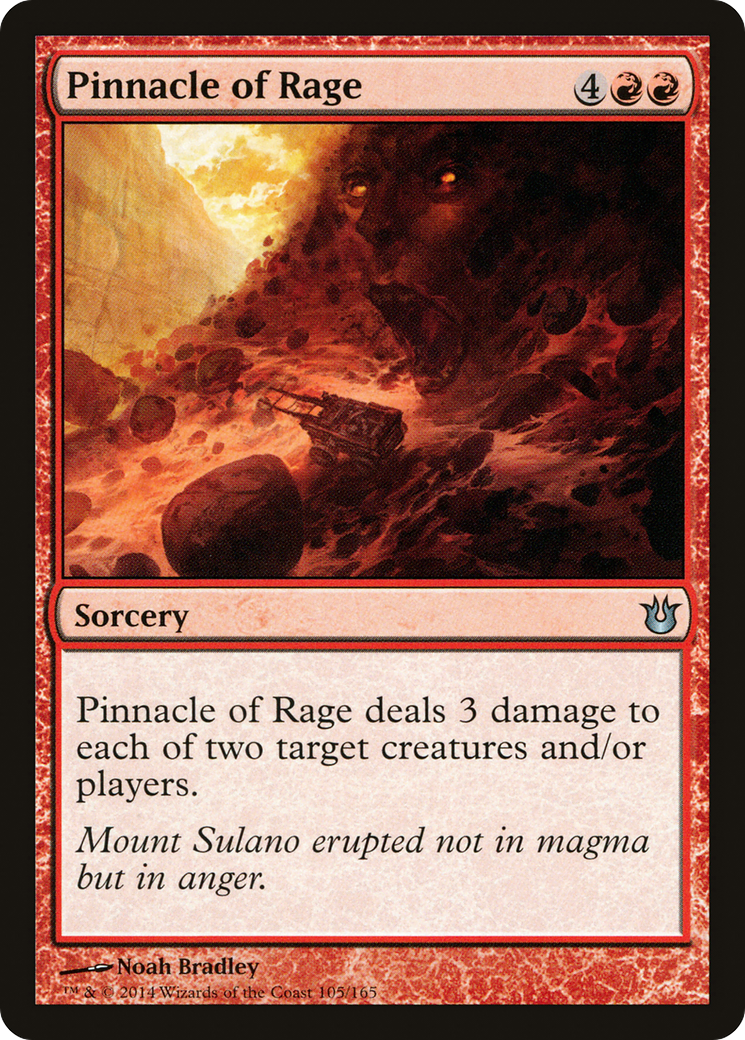 Image of Pinnacle of Rage (BNG-105) - Born of the Gods Foil