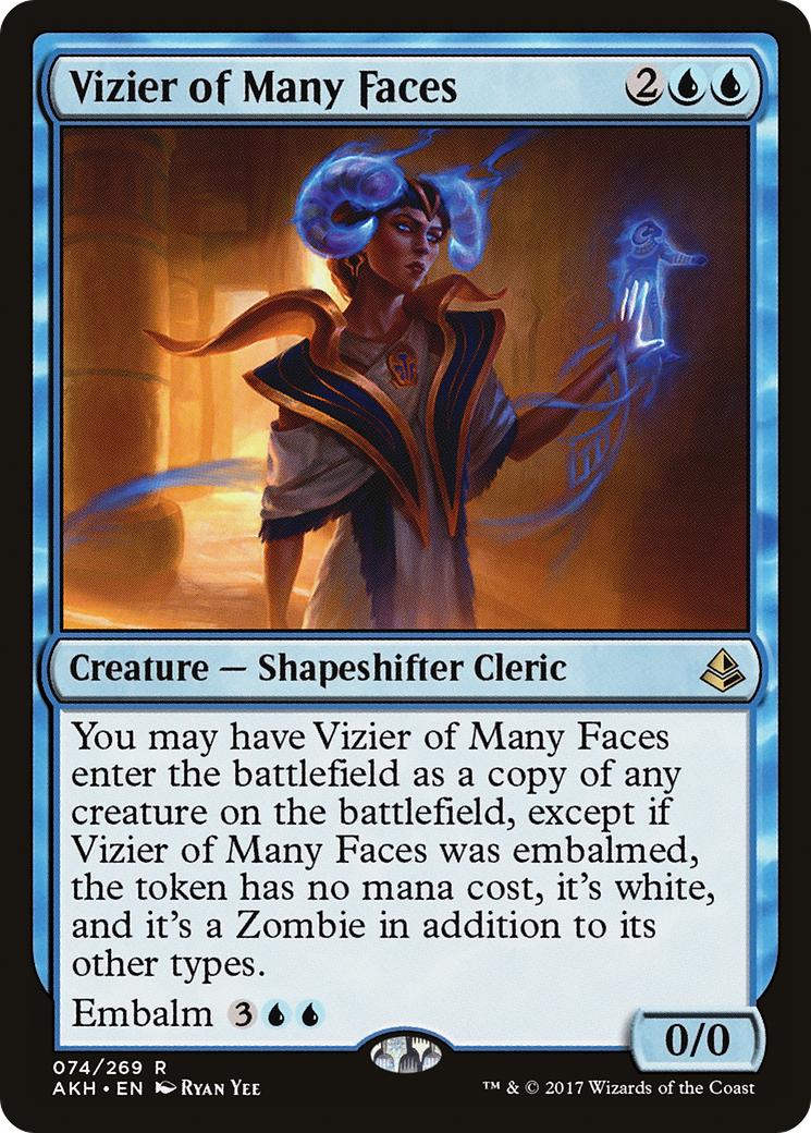 Image of Vizier of Many Faces (AKH-074) - Amonkhet Foil