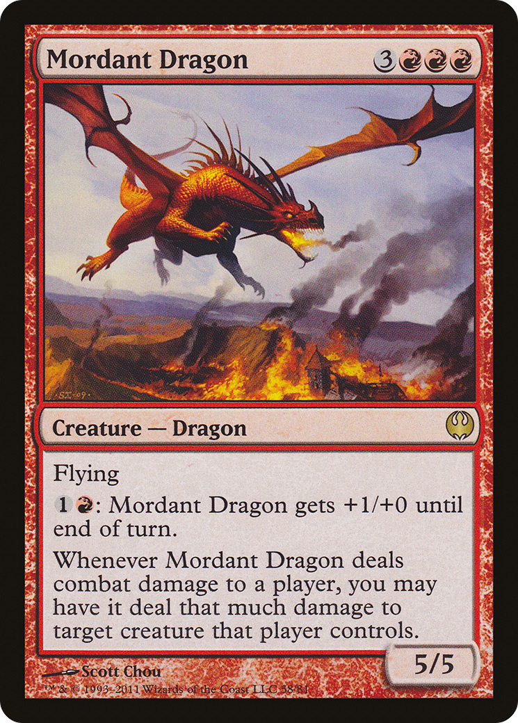 Image of Mordant Dragon (DDG-058) - Duel Decks: Knights vs. Dragons