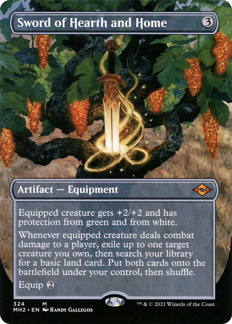 Image of Sword of Hearth and Home (Borderless) (MH2-324) - Modern Horizons 2 (Borderless) Foil