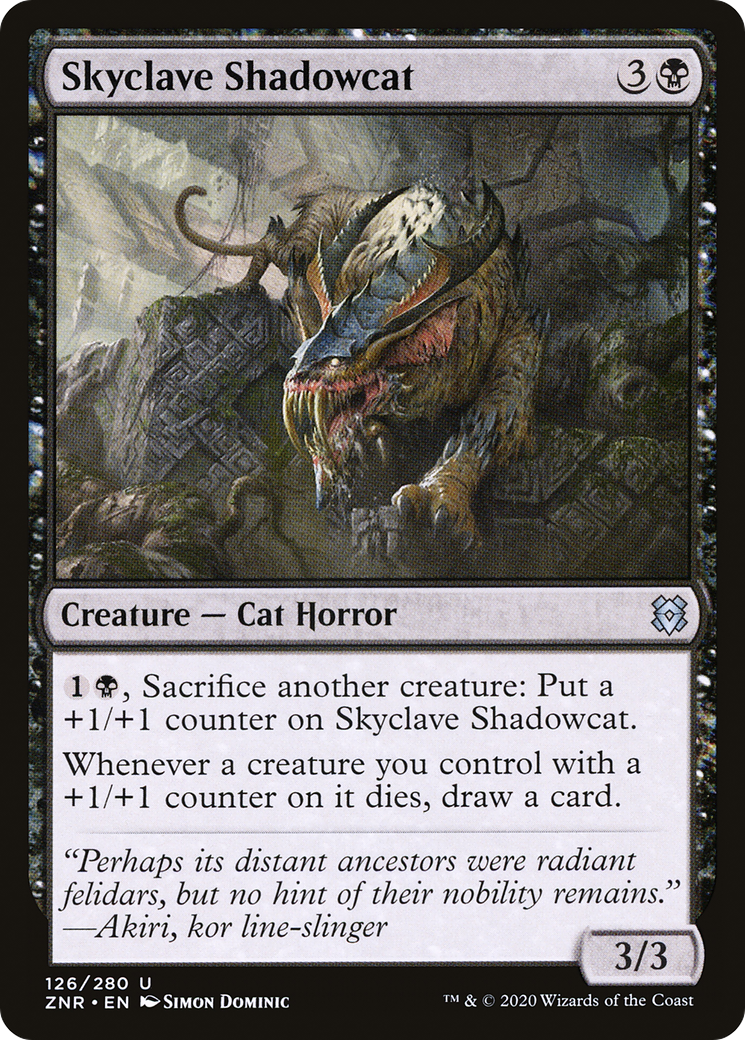 Image of Skyclave Shadowcat (ZNR-126) - Zendikar Rising Foil
