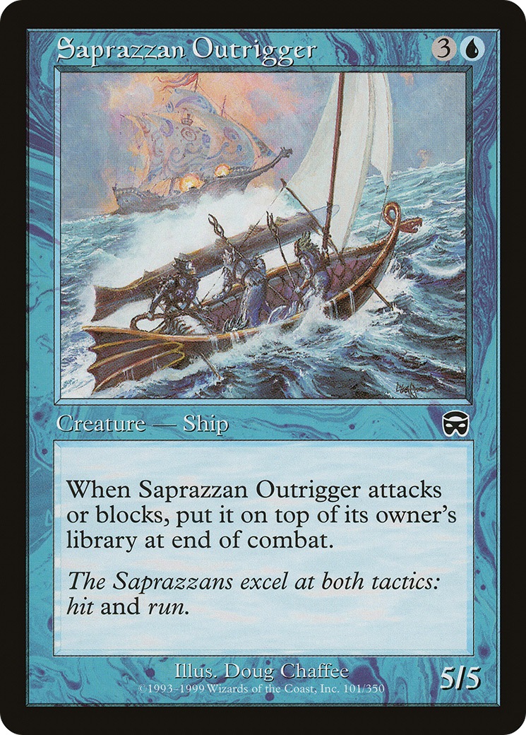 Image of Saprazzan Outrigger (MMQ-101) - Mercadian Masques Foil