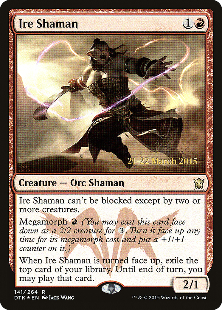 Image of Ire Shaman (PRE-141) - Dragons of Tarkir Promos Foil