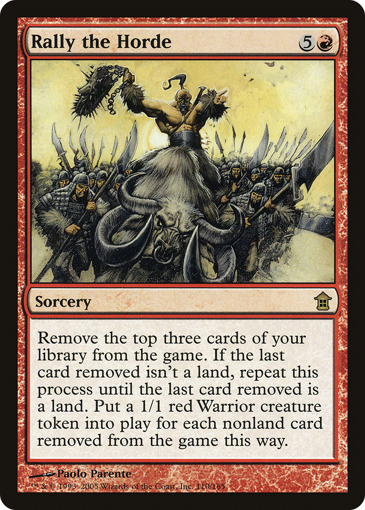 Image of Rally the Horde (SOK-110) - Saviors of Kamigawa Foil