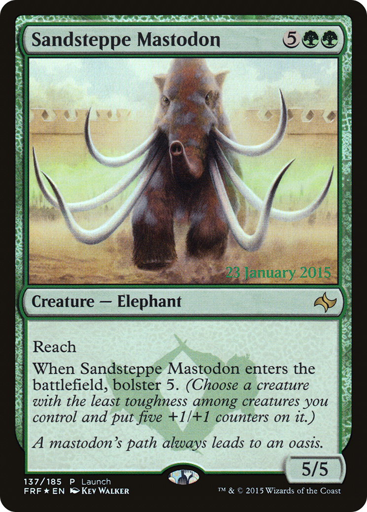 Image of Sandsteppe Mastodon (LARP-137) - Fate Reforged Promos Foil
