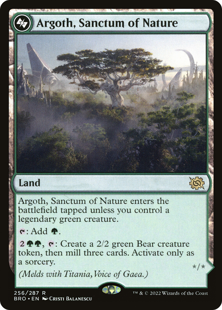 Image of Argoth, Sanctum of Nature (BRO-256) - The Brothers' War Foil