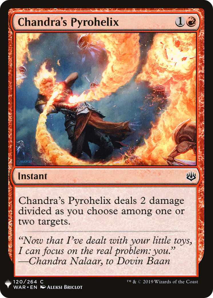 Image of Chandra's Pyrohelix (LIST-WAR-120) - The List