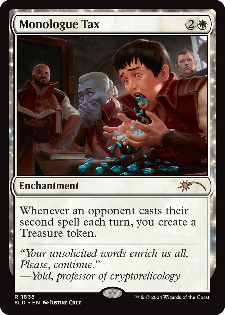 Image of Monologue Tax (SLD-1838) - Secret Lair Drop: (enchantment)