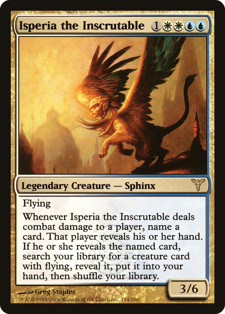 Image of Isperia the Inscrutable (DIS-114) - Dissension Foil