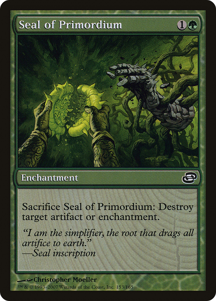 Image of Seal of Primordium (PLC-153) - Planar Chaos: (colorshifted)