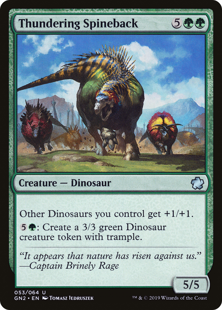 Image of Thundering Spineback (GN2-053) - Game Night 2019