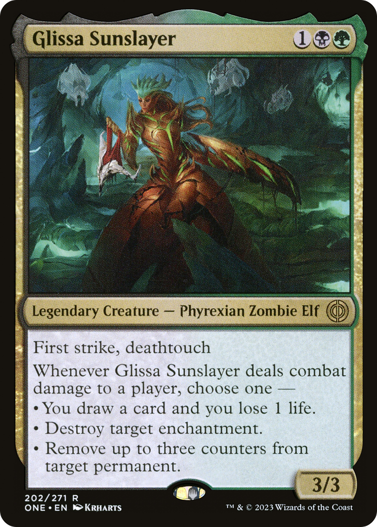 Image of Glissa Sunslayer (ONE-202) - Phyrexia: All Will Be One Foil