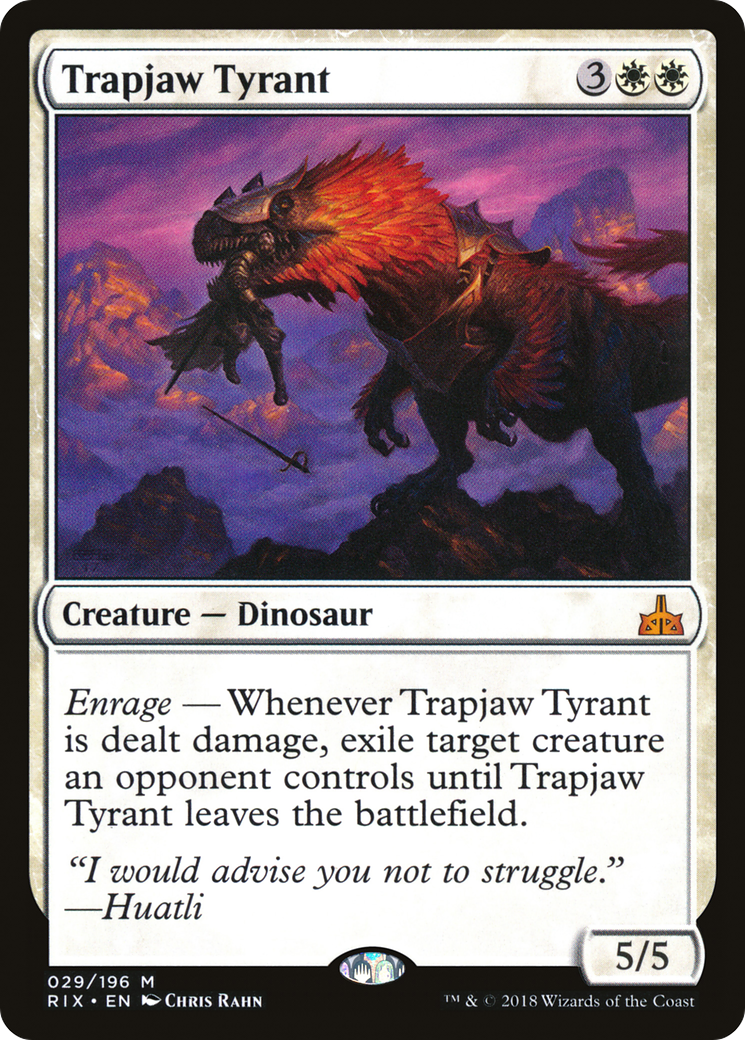 Image of Trapjaw Tyrant (RIX-029) - Rivals of Ixalan