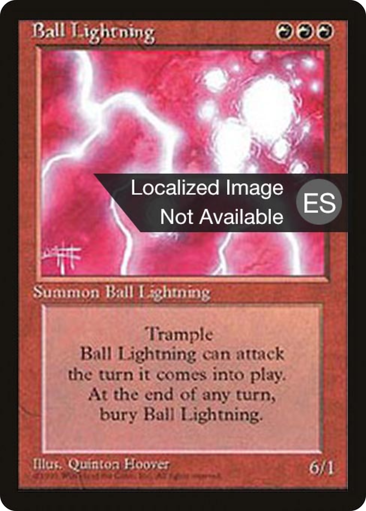 Image of Ball Lightning (4BB-) - Fourth Edition Foreign Black Border