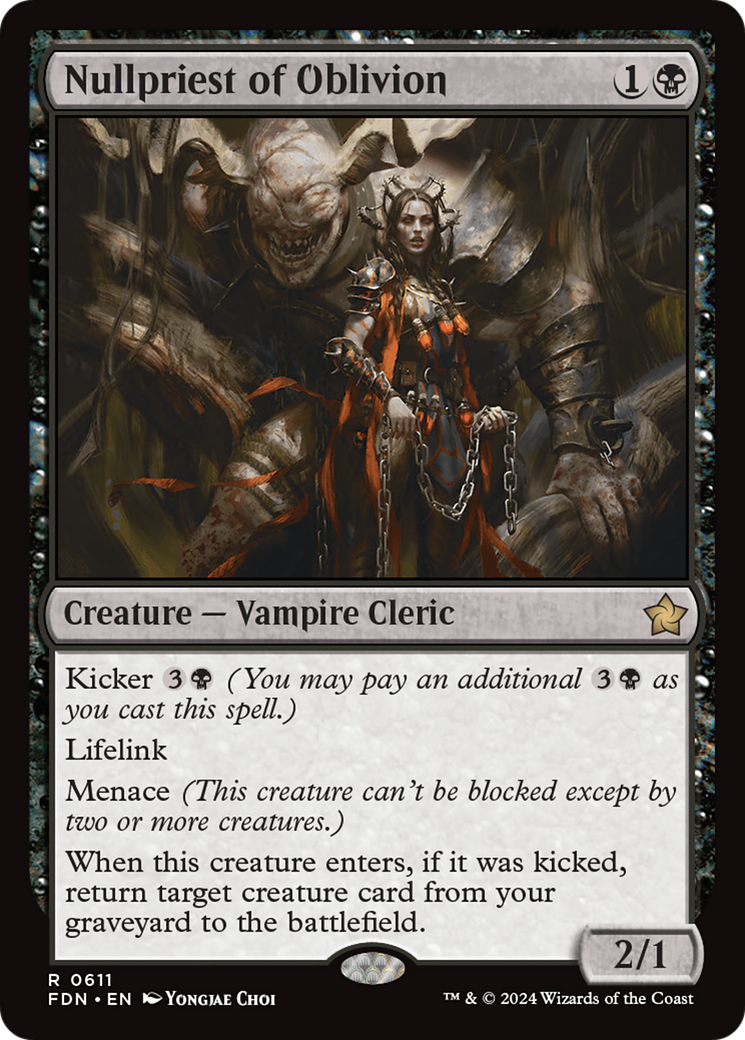 Image of Nullpriest of Oblivion (FDN-611) - Foundations