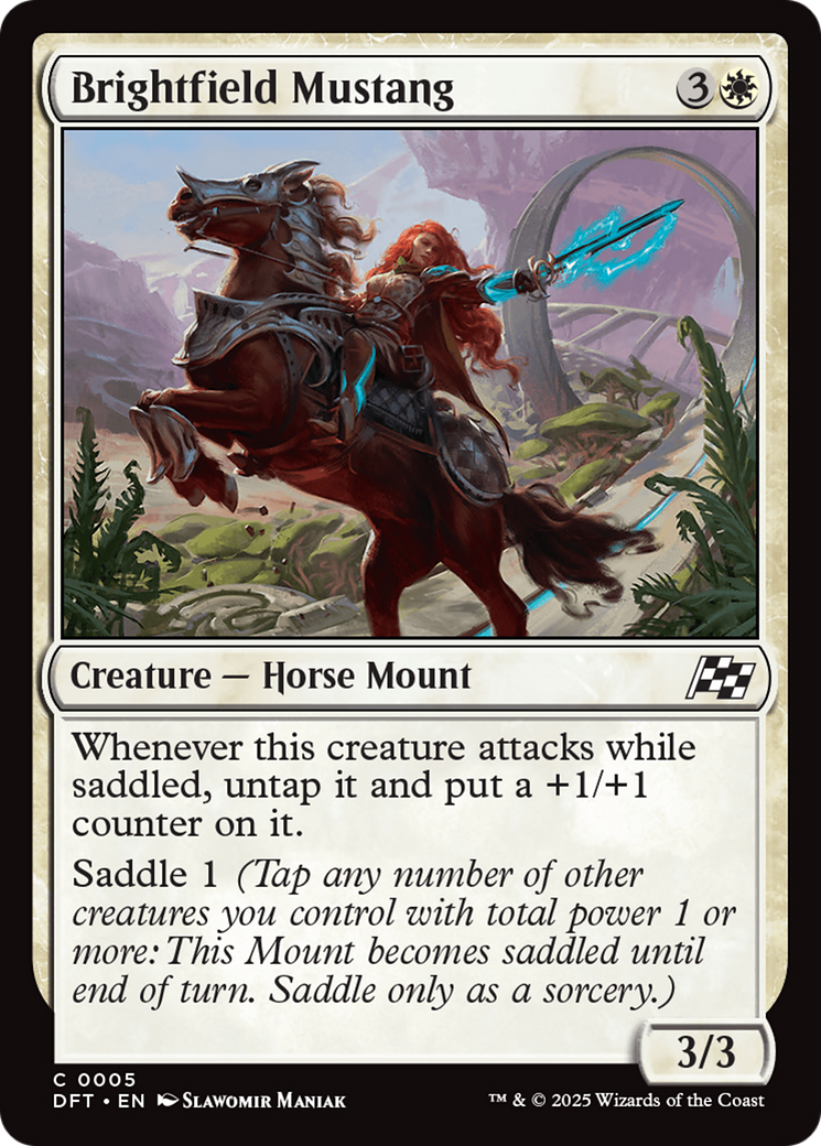 Image of Brightfield Mustang (DFT-005) - Aetherdrift Foil