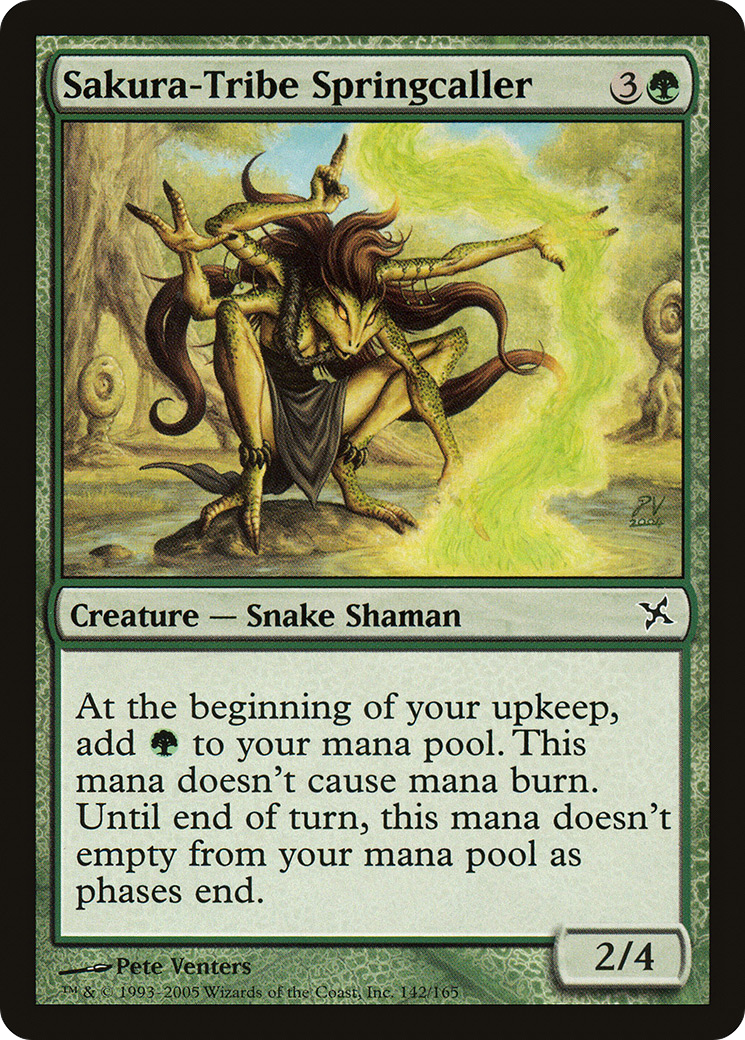 Image of Sakura-Tribe Springcaller (BOK-142) - Betrayers of Kamigawa Foil