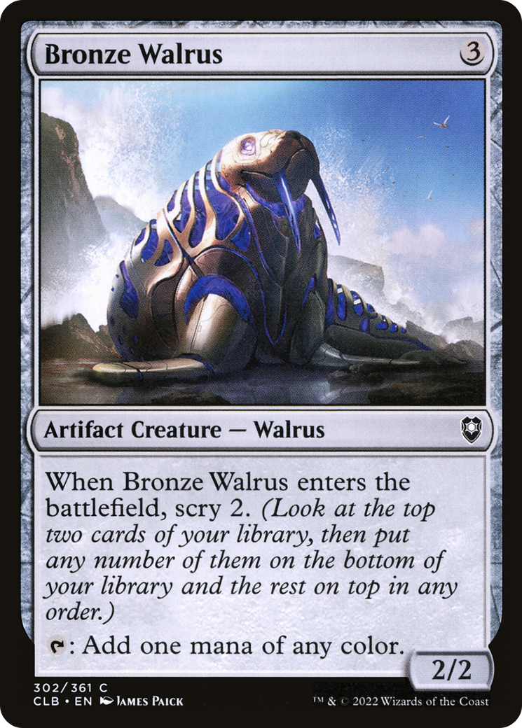 Image of Bronze Walrus (CLB-302) - Commander Legends: Battle for Baldur's Gate Foil