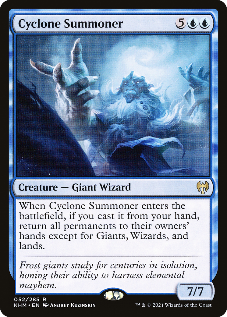 Image of Cyclone Summoner (KHM-052) - Kaldheim Foil