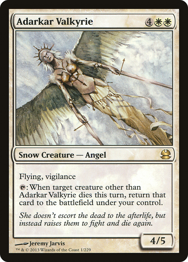 Image of Adarkar Valkyrie (MMA-001) - Modern Masters Foil