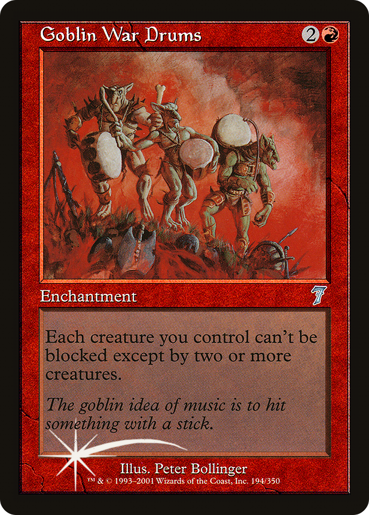 Image of Goblin War Drums (7ED-194) - 7th Edition Foil