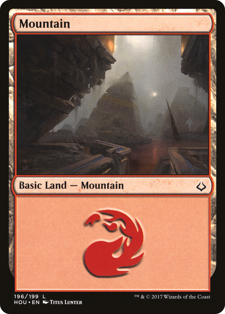 Image of Mountain (196) (HOU-196) - Hour of Devastation Foil