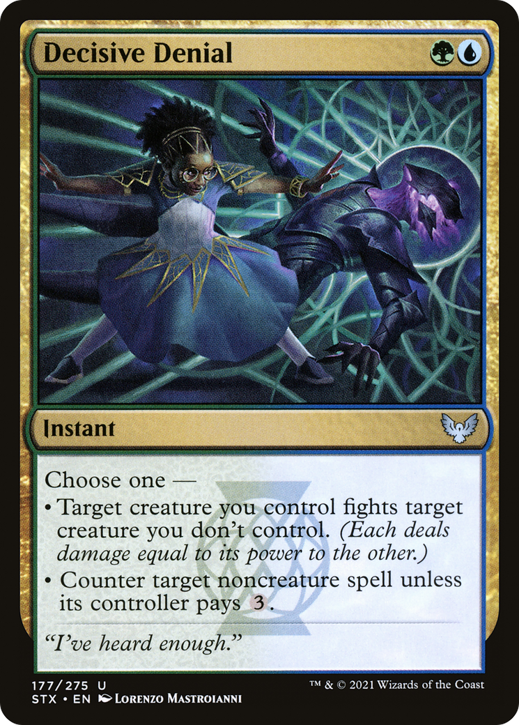 Image of Decisive Denial (STX-177) - Strixhaven: School of Mages
