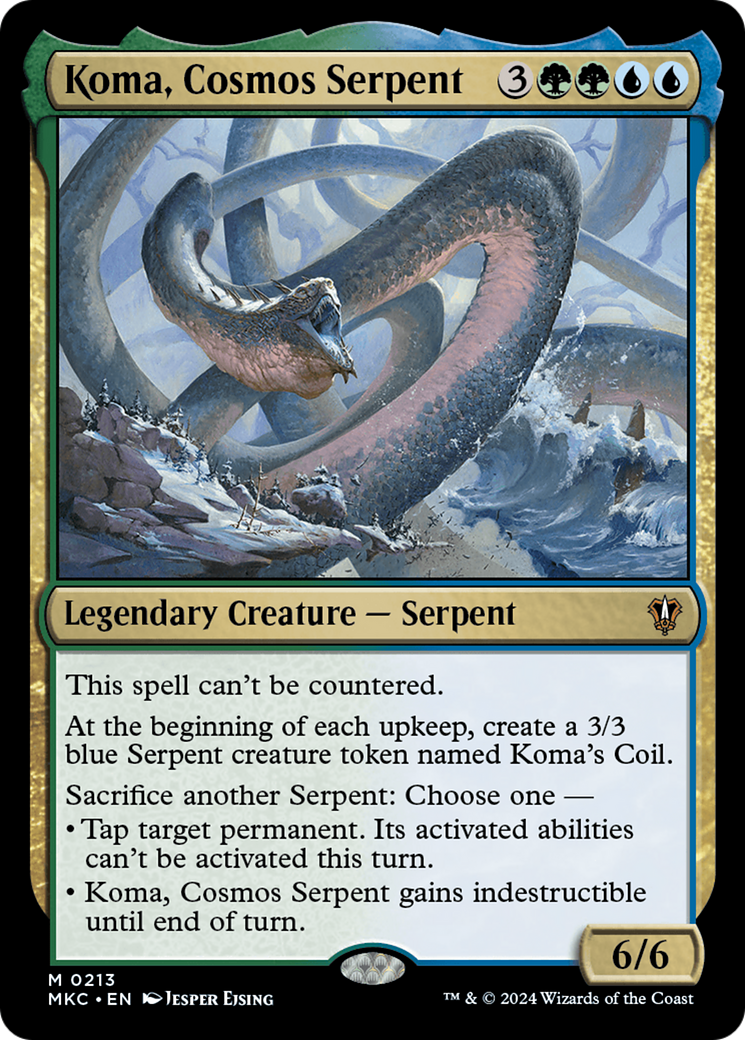 Image of Koma, Cosmos Serpent (MKC-213) - Murders at Karlov Manor Commander
