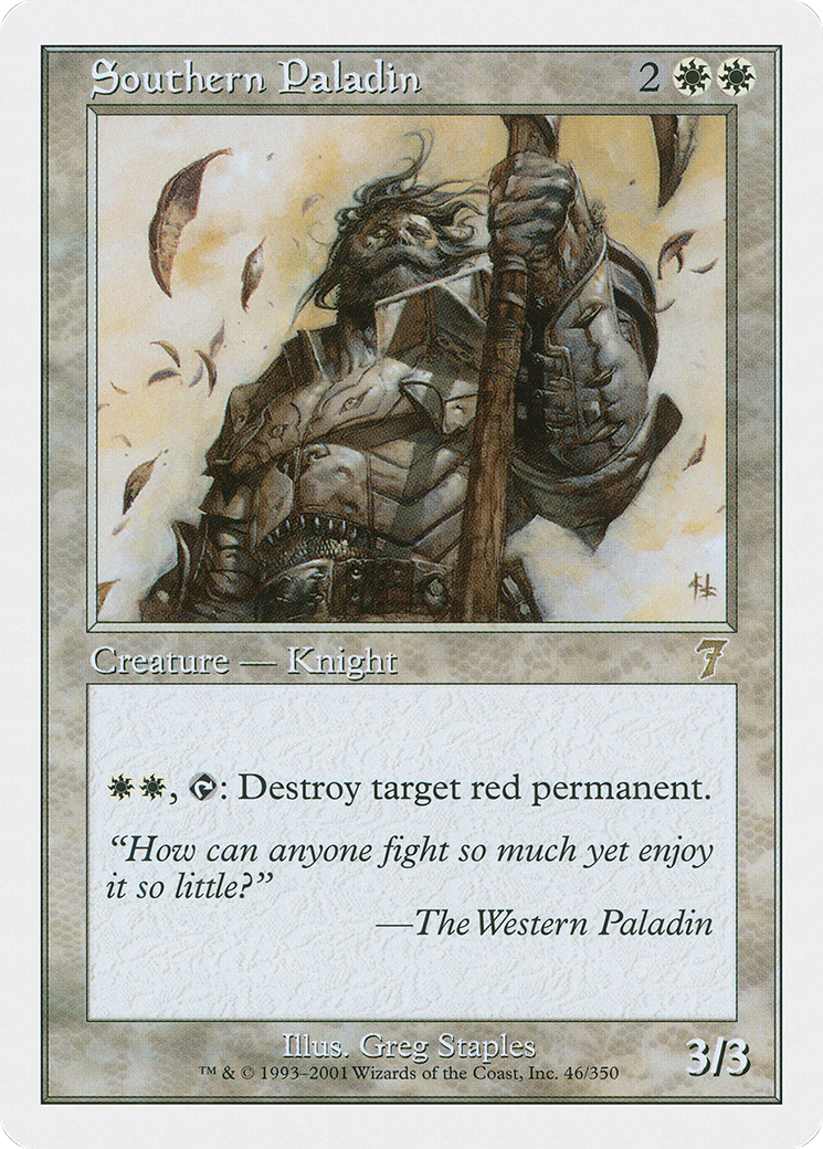 Image of Southern Paladin (7ED-046) - 7th Edition Foil