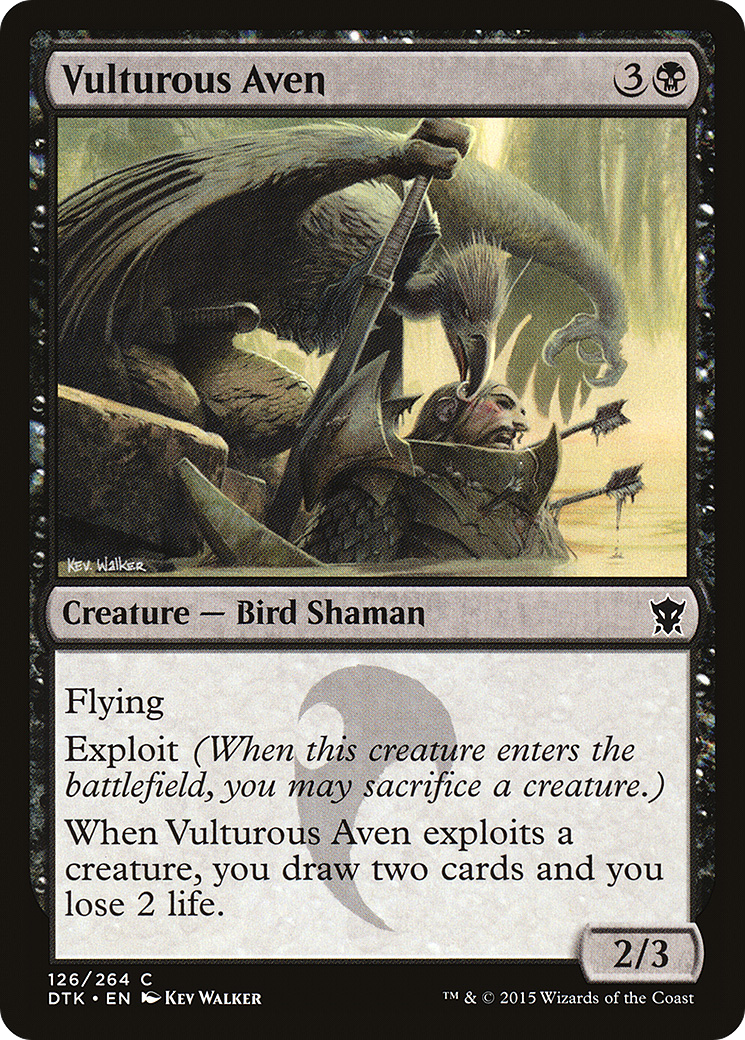 Image of Vulturous Aven (DTK-126) - Dragons of Tarkir Foil