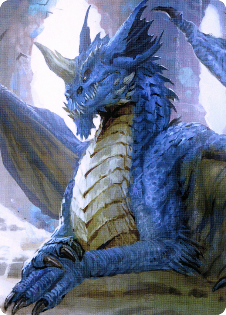 Image of Young Blue Dragon // Young Blue Dragon (ACLB-027) - Battle for Baldur's Gate Art Series (Borderless)