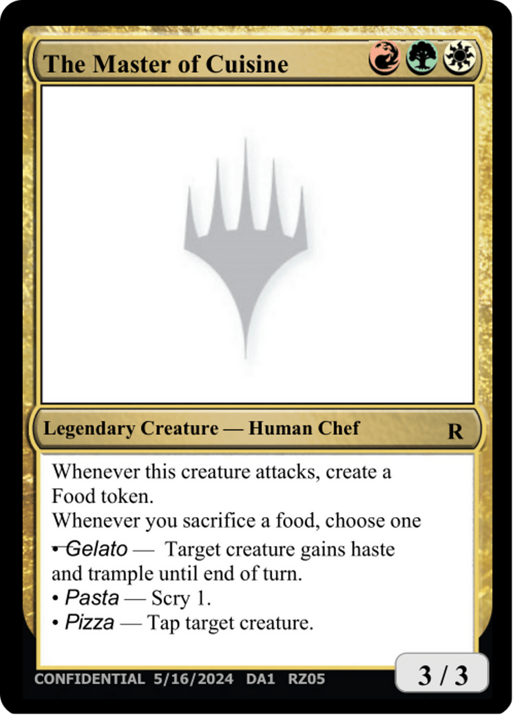 Image of The Master of Cuisine (UNK-RZ05E) - Unknown Event