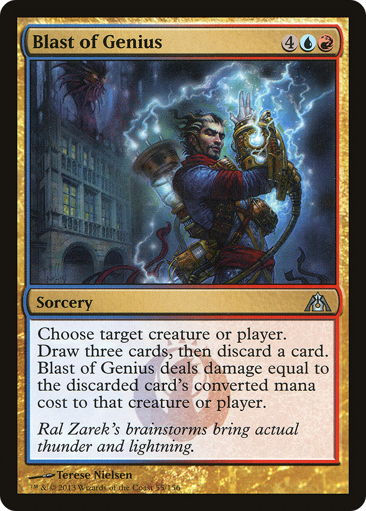 Image of Blast of Genius (DGM-055) - Dragon's Maze Foil