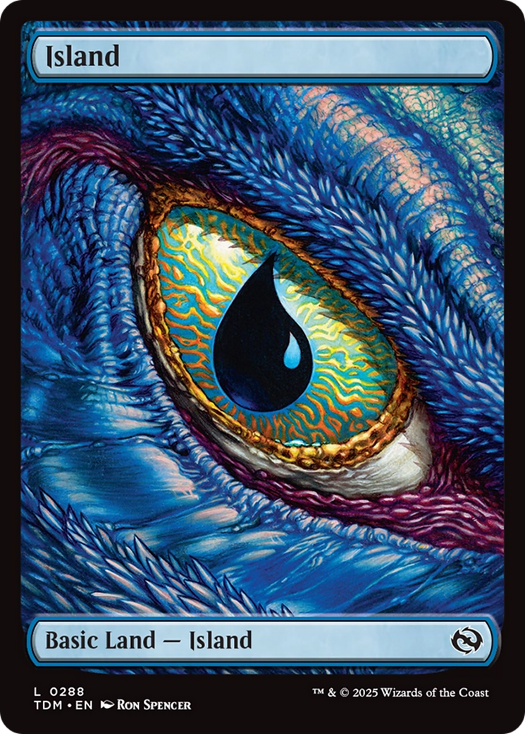 Image of Island (0288) (TDM-288) - Tarkir: Dragonstorm Foil