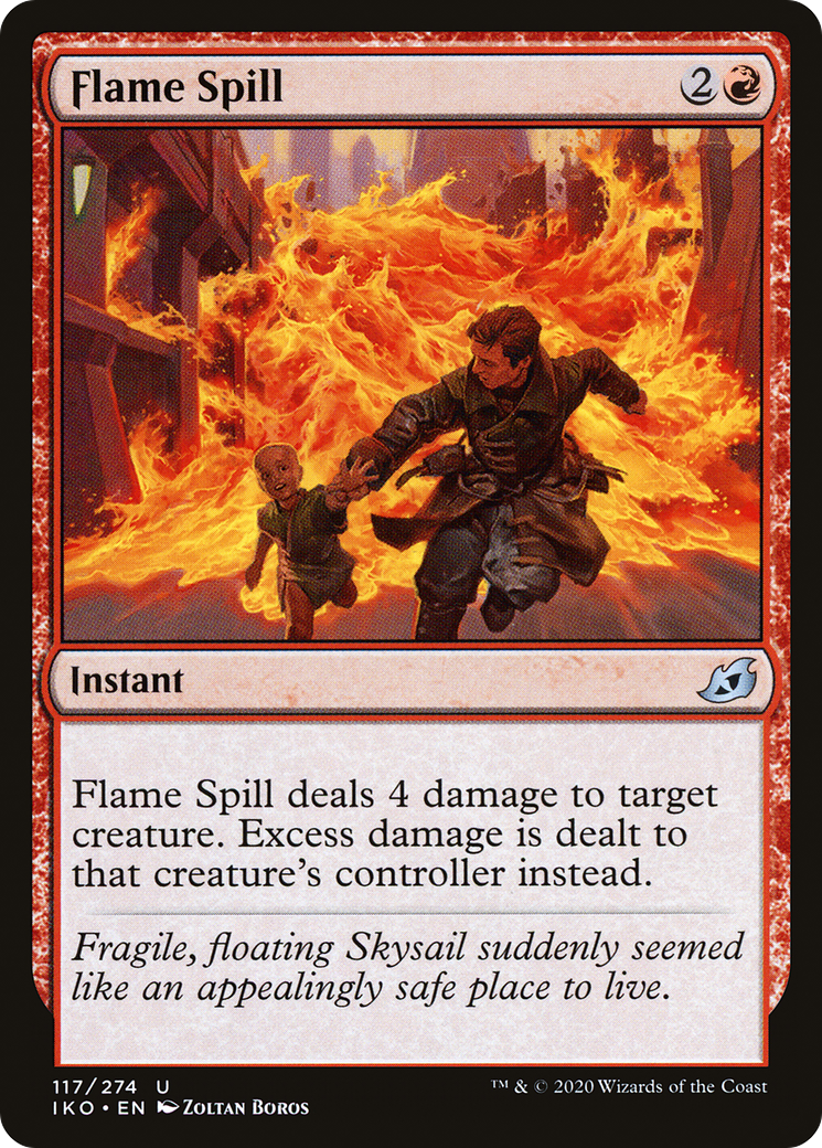 Image of Flame Spill (IKO-117) - Ikoria: Lair of Behemoths Foil