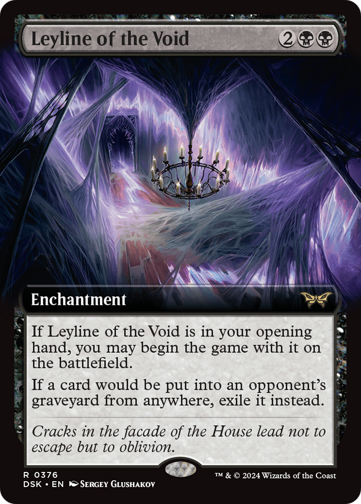 Image of Leyline of the Void (Extended Art) (DSK-376) - Duskmourn: House of Horror: (Extended Art)
