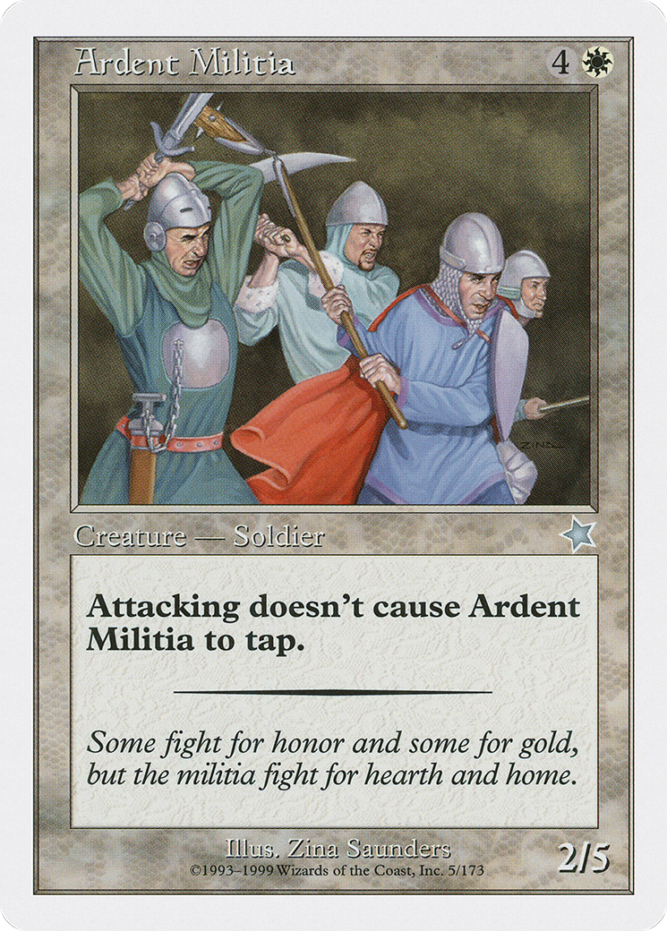 Image of Ardent Militia (S99-005) - Starter 1999