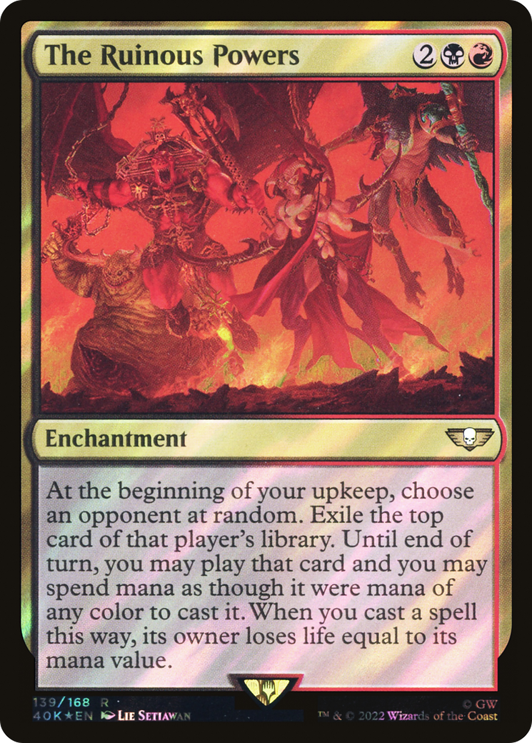 Image of The Ruinous Powers (Surge Foil) (40K-139) - Warhammer 40,000 Commander Foil