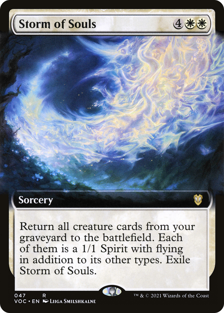 Image of Storm of Souls (Extended Art) (VOC-047) - Crimson Vow Commander: (Extended Art)