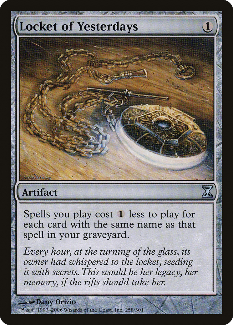 Image of Locket of Yesterdays (TSP-258) - Time Spiral